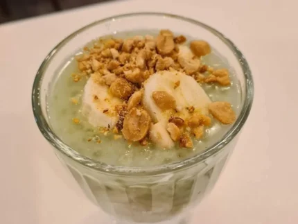 Banana coconut tapioca dessert