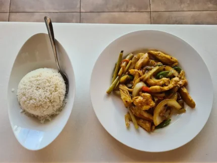 Lemongrass Chicken And Side Of Jasmine Rice